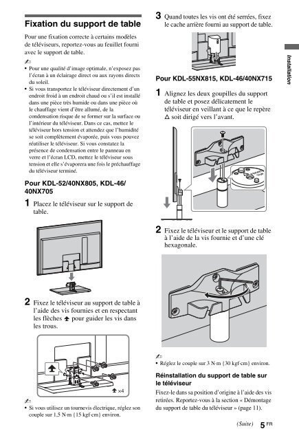 Sony KDL-40NX715 - KDL-40NX715 Consignes d&rsquo;utilisation Norv&eacute;gien