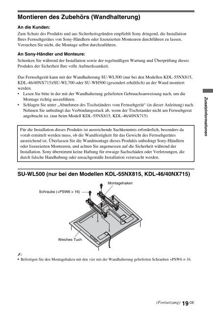 Sony KDL-40NX715 - KDL-40NX715 Consignes d&rsquo;utilisation Finlandais