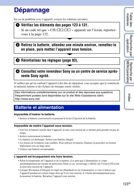 Sony DSC-W380 - DSC-W380 Consignes d&rsquo;utilisation Fran&ccedil;ais