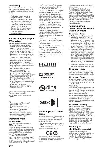Sony KDL-40NX715 - KDL-40NX715 Consignes d&rsquo;utilisation Polonais