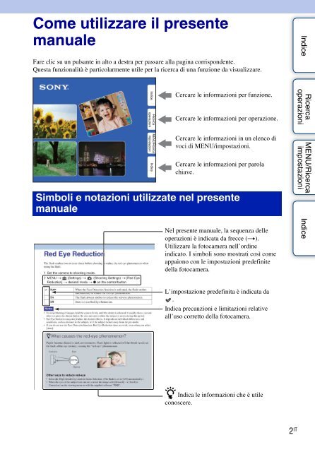 Sony DSC-W380 - DSC-W380 Consignes d&rsquo;utilisation Italien