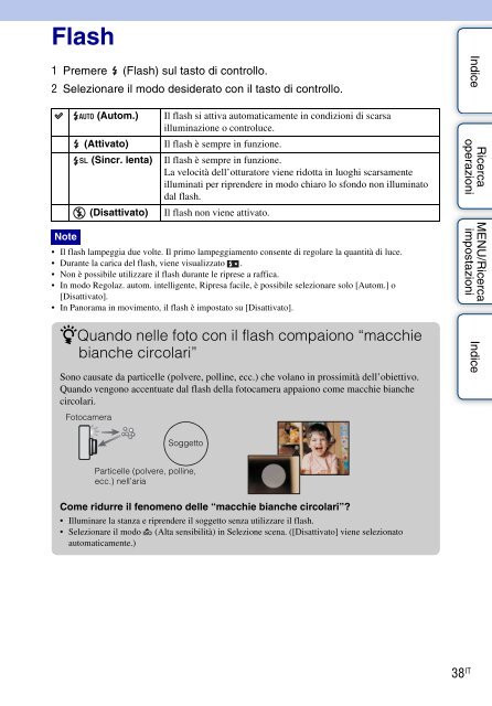 Sony DSC-W380 - DSC-W380 Consignes d&rsquo;utilisation Italien