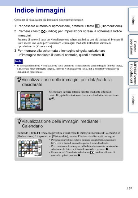 Sony DSC-W380 - DSC-W380 Consignes d&rsquo;utilisation Italien