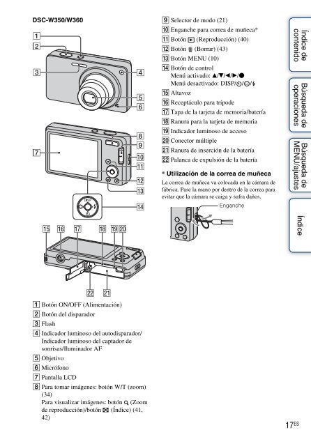 Sony DSC-W380 - DSC-W380 Guide pratique Espagnol