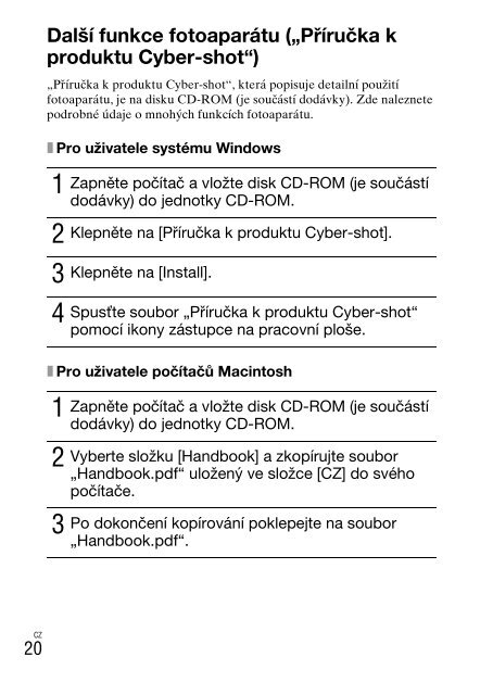 Sony DSC-W380 - DSC-W380 Consignes d&rsquo;utilisation Grec