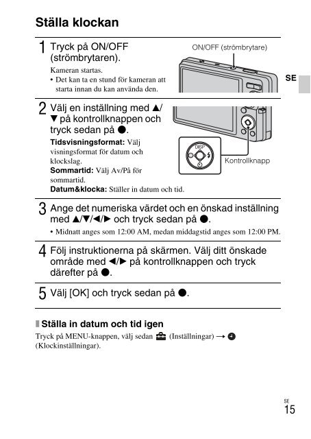 Sony DSC-W380 - DSC-W380 Consignes d&rsquo;utilisation Grec