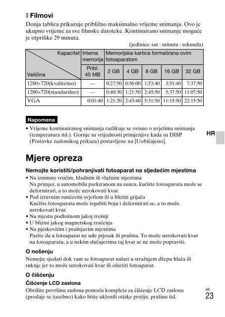 Sony DSC-W380 - DSC-W380 Consignes d&rsquo;utilisation Grec