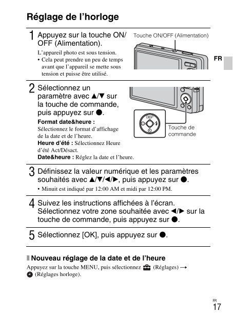 Sony DSC-W380 - DSC-W380 Consignes d&rsquo;utilisation Grec