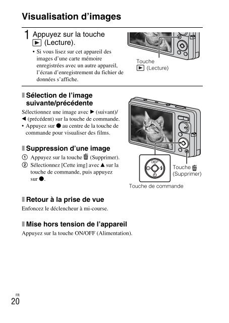 Sony DSC-W380 - DSC-W380 Consignes d&rsquo;utilisation Grec