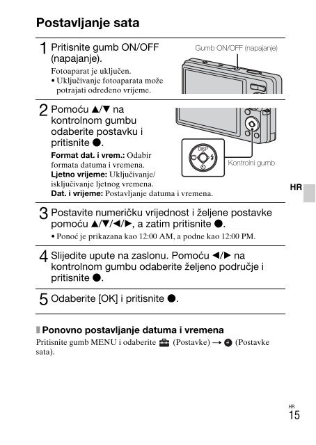 Sony DSC-W380 - DSC-W380 Consignes d&rsquo;utilisation Tch&egrave;que