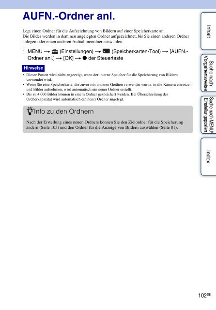 Sony DSC-W380 - DSC-W380 Guide pratique Allemand