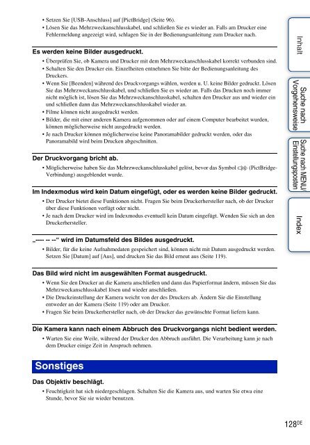 Sony DSC-W380 - DSC-W380 Guide pratique Allemand