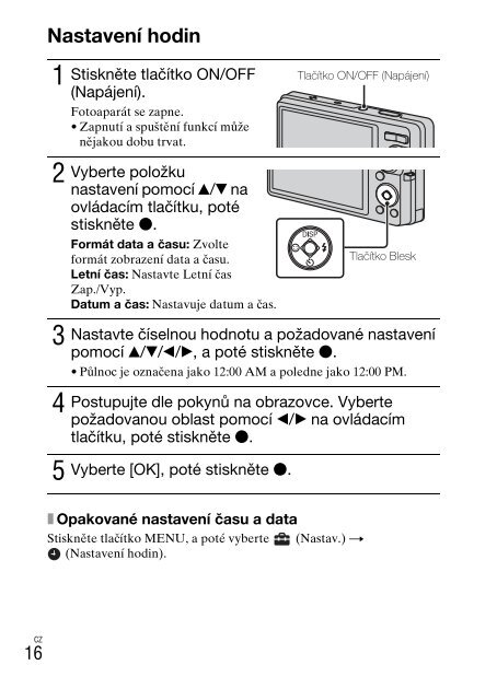 Sony DSC-W380 - DSC-W380 Consignes d&rsquo;utilisation Anglais