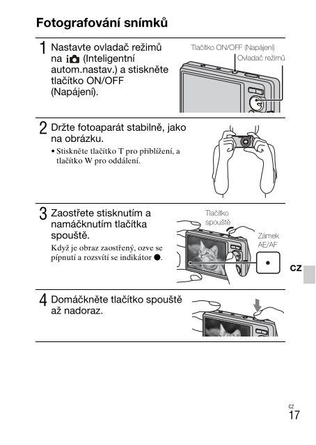 Sony DSC-W380 - DSC-W380 Consignes d&rsquo;utilisation Anglais