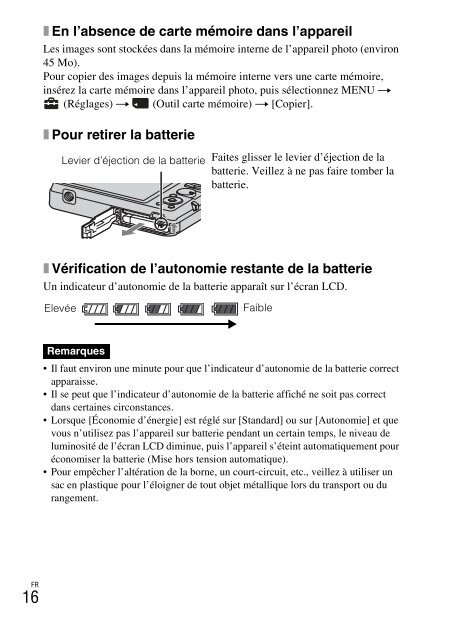 Sony DSC-W380 - DSC-W380 Consignes d&rsquo;utilisation Anglais