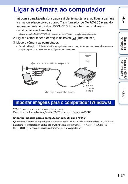 Sony DSC-W380 - DSC-W380 Guide pratique Portugais