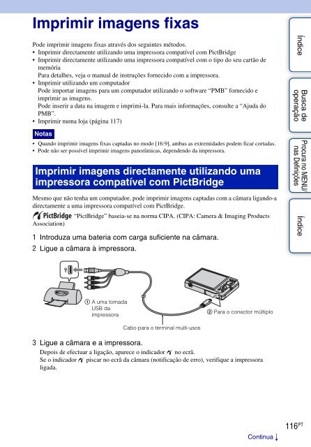 Sony DSC-W380 - DSC-W380 Guide pratique Portugais