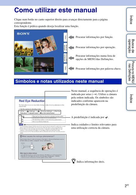 Sony DSC-W380 - DSC-W380 Guide pratique Portugais