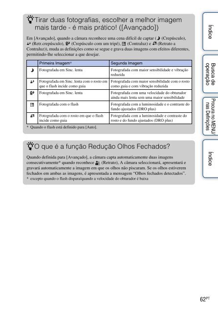 Sony DSC-W380 - DSC-W380 Guide pratique Portugais