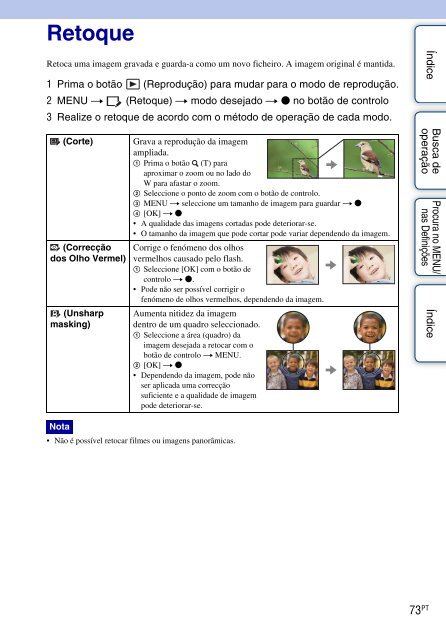 Sony DSC-W380 - DSC-W380 Guide pratique Portugais