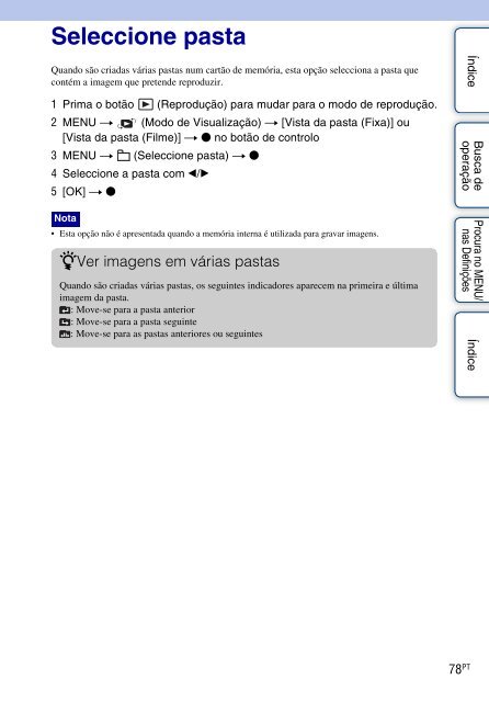 Sony DSC-W380 - DSC-W380 Guide pratique Portugais