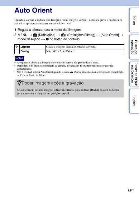 Sony DSC-W380 - DSC-W380 Guide pratique Portugais