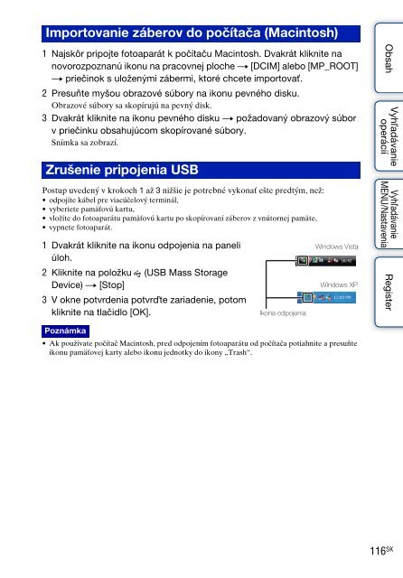 Sony DSC-W380 - DSC-W380 Guide pratique Slovaque