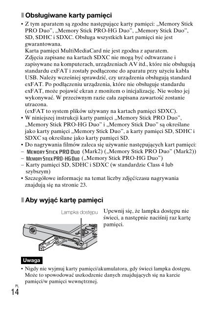 Sony DSC-W380 - DSC-W380 Consignes d&rsquo;utilisation Polonais