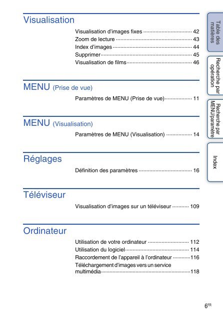 Sony DSC-W380 - DSC-W380 Guide pratique Fran&ccedil;ais