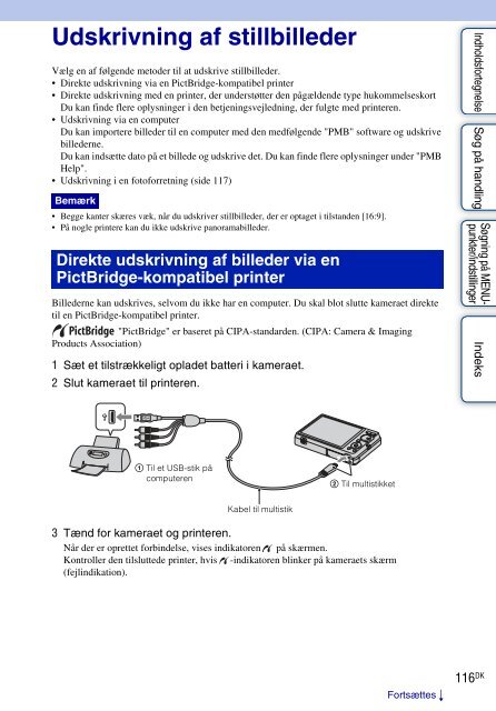 Sony DSC-W380 - DSC-W380 Consignes d&rsquo;utilisation Danois