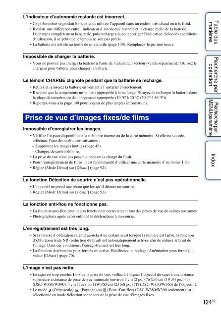 Sony DSC-W380 - DSC-W380 Guide pratique