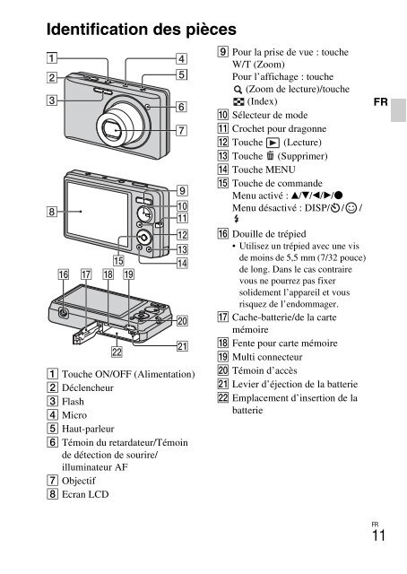 Sony DSC-W380 - DSC-W380 Consignes d&rsquo;utilisation Slovaque