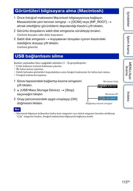 Sony DSC-W380 - DSC-W380 Consignes d&rsquo;utilisation Turc