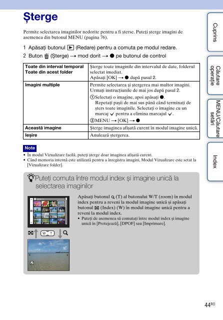 Sony DSC-W380 - DSC-W380 Consignes d&rsquo;utilisation Roumain