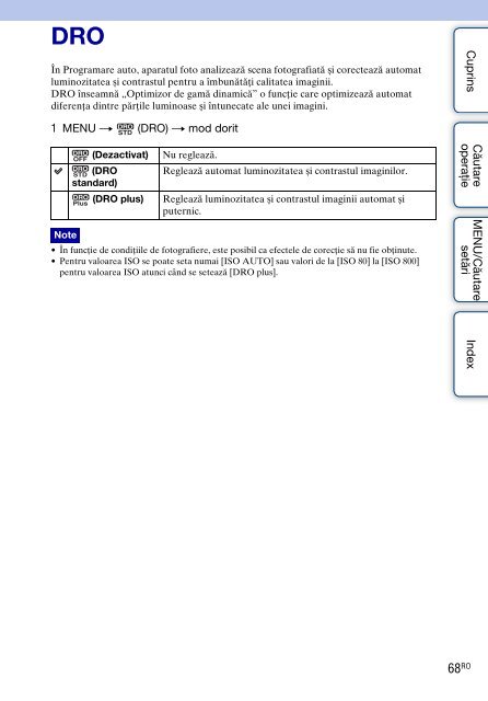 Sony DSC-W380 - DSC-W380 Consignes d&rsquo;utilisation Roumain