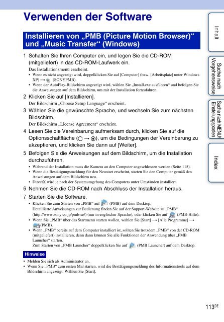 Sony DSC-W380 - DSC-W380 Consignes d&rsquo;utilisation Allemand