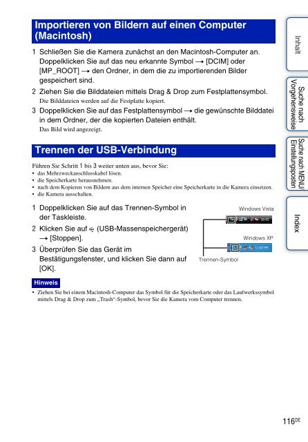 Sony DSC-W380 - DSC-W380 Consignes d&rsquo;utilisation Allemand