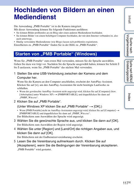 Sony DSC-W380 - DSC-W380 Consignes d&rsquo;utilisation Allemand