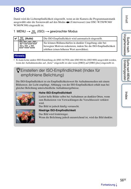 Sony DSC-W380 - DSC-W380 Consignes d&rsquo;utilisation Allemand