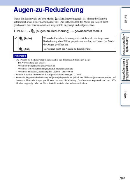 Sony DSC-W380 - DSC-W380 Consignes d&rsquo;utilisation Allemand