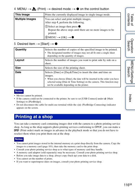 Sony DSC-W380 - DSC-W380 Guide pratique Anglais