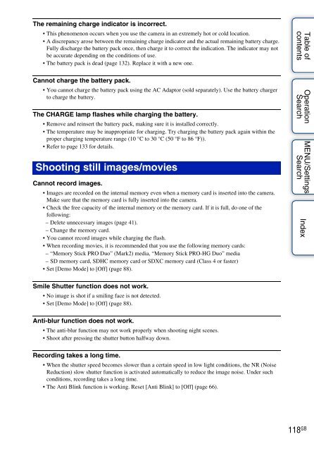 Sony DSC-W380 - DSC-W380 Guide pratique Anglais