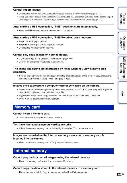 Sony DSC-W380 - DSC-W380 Guide pratique Anglais