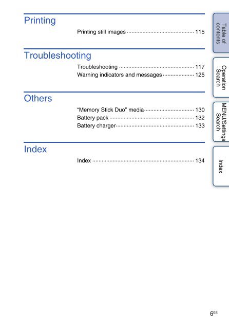 Sony DSC-W380 - DSC-W380 Guide pratique Anglais