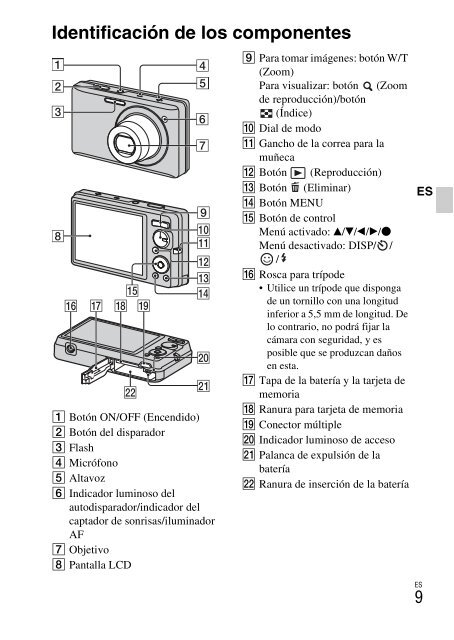 Sony DSC-W380 - DSC-W380 Consignes d&rsquo;utilisation