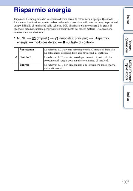 Sony DSC-W380 - DSC-W380 Guide pratique Italien