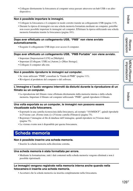 Sony DSC-W380 - DSC-W380 Guide pratique Italien