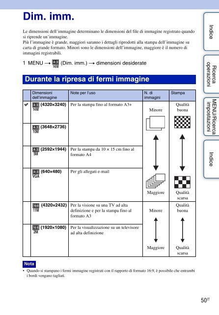 Sony DSC-W380 - DSC-W380 Guide pratique Italien