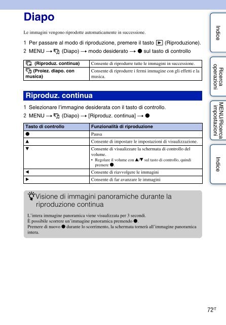 Sony DSC-W380 - DSC-W380 Guide pratique Italien