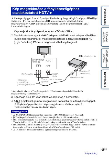 Sony DSC-W380 - DSC-W380 Guide pratique Hongrois